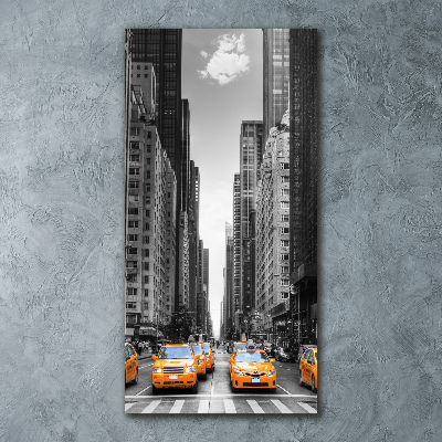 Vertikálny foto obraz akrylový Taxi New York