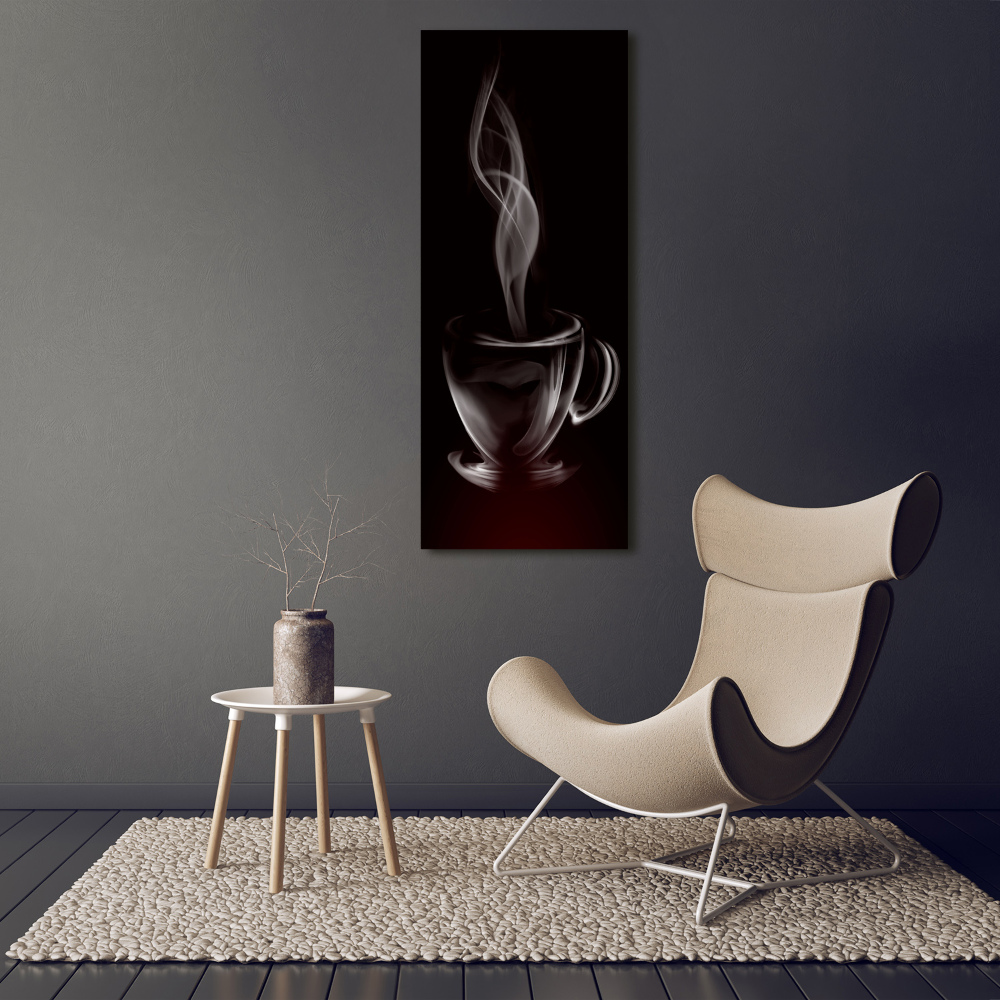 Vertikálny foto obraz akrylové sklo Aromatická káva
