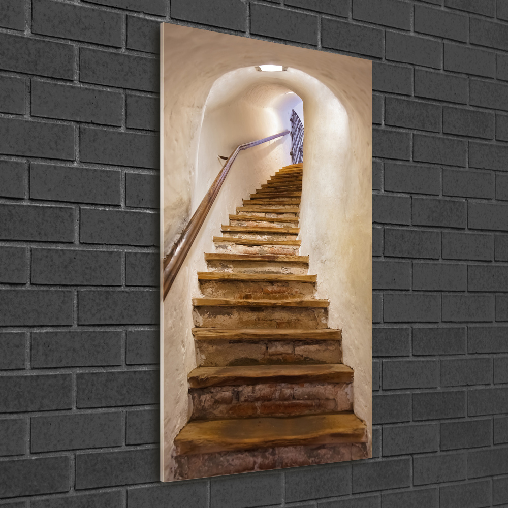 Vertikálny foto obraz akryl do obývačky Schody v zámku