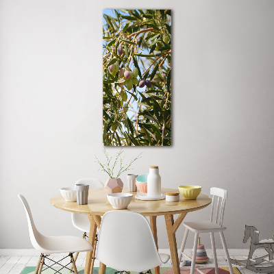 Vertikálny foto obraz akrylový Olivy na strome