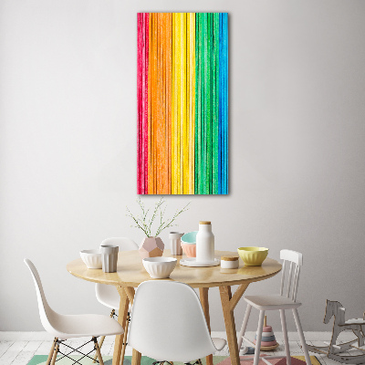 Vertikálny foto obraz akryl do obývačky Farebné pásky