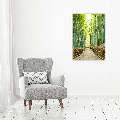 Vertikálny foto obraz akrylový do obývačky Bambusový les