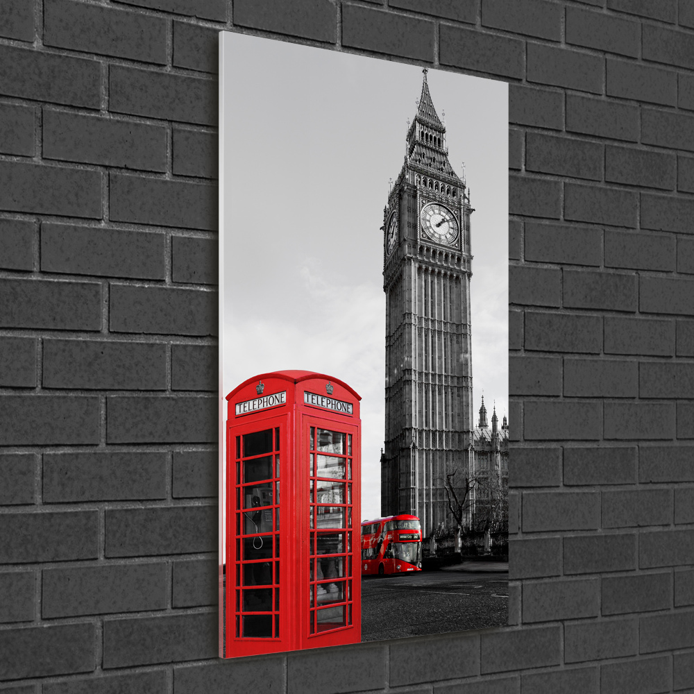 Vertikálny foto obraz akryl do obývačky Big Ben Londýn
