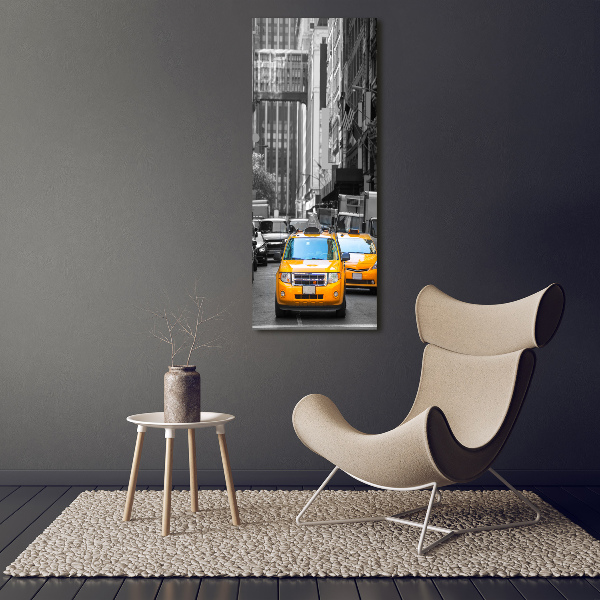 Vertikálny foto obraz akrylový Taxi New York