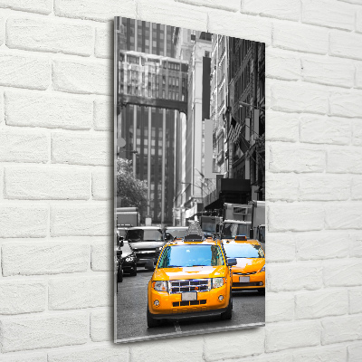 Vertikálny foto obraz akrylový Taxi New York