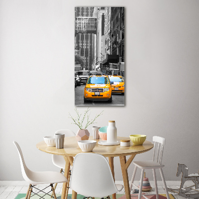 Vertikálny foto obraz akrylový Taxi New York