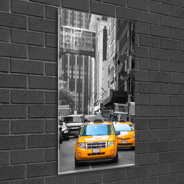 Vertikálny foto obraz akrylový Taxi New York