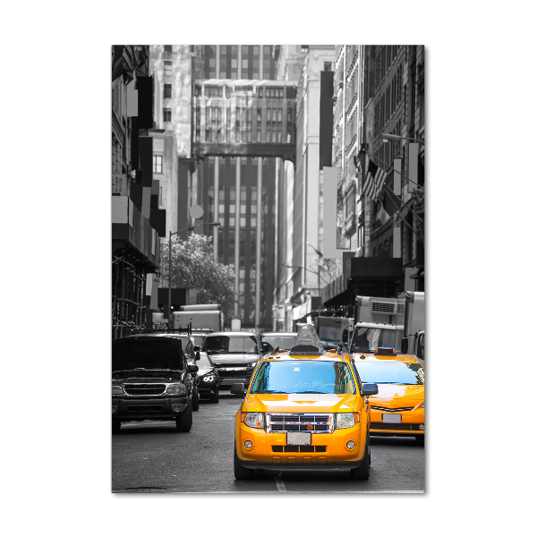 Vertikálny foto obraz akrylový Taxi New York