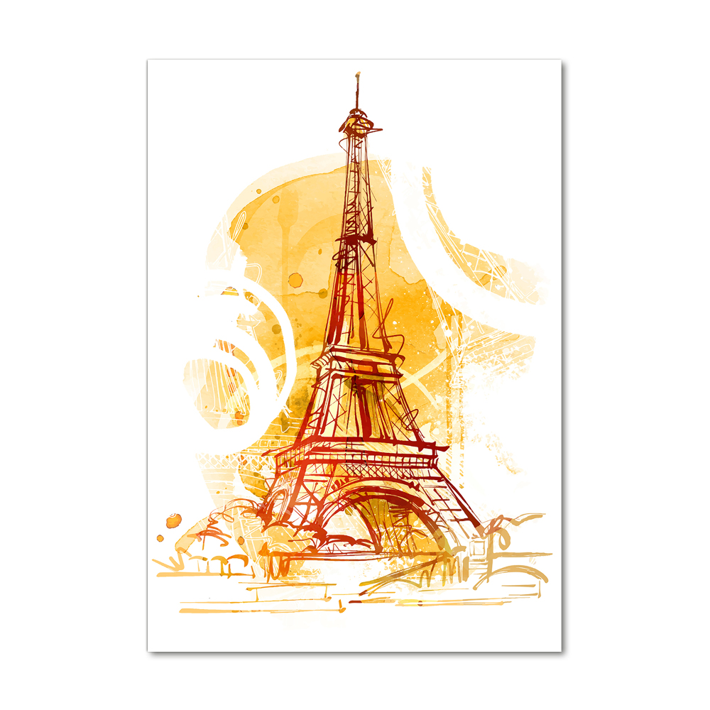 Vertikálny foto obraz akrylový do obývačky Leto v Paríži