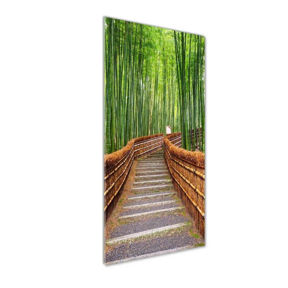 Vertikálny foto obraz akrylový do obývačky Bambusový les