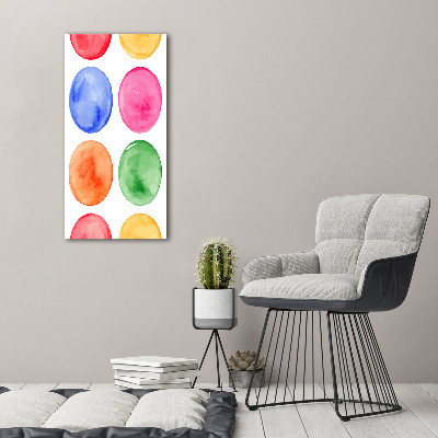 Vertikálny foto obraz akrylový do obývačky Farebná kolesá