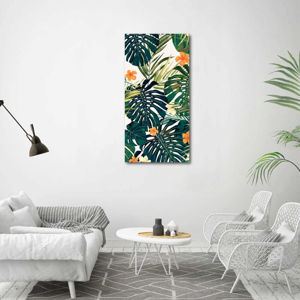 Vertikálny foto obraz akrylový do obývačky Havajský vzor