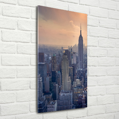 Vertikálny foto obraz akrylový Manhatttan Nový York