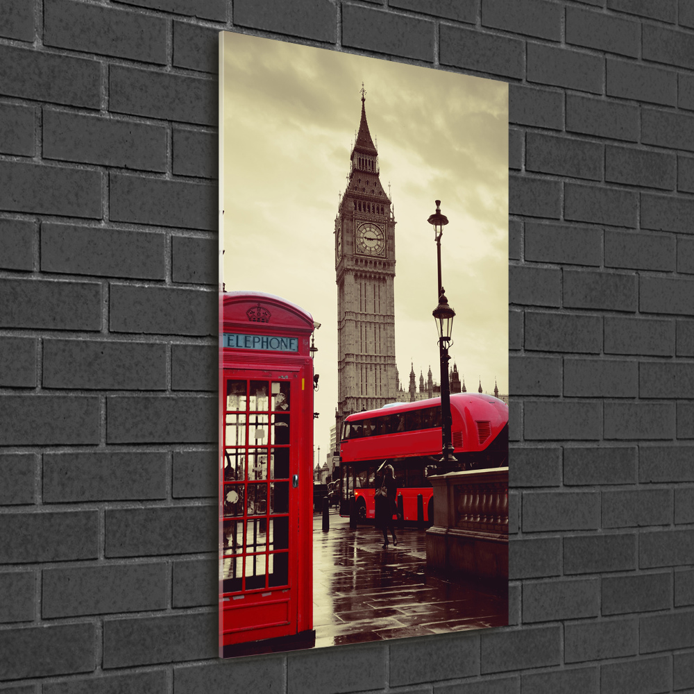 Vertikálny foto obraz akryl do obývačky Big Ben Londýn