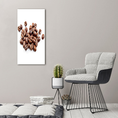 Vertikálny moderný akrylový fotoobraz Zrnká kávy