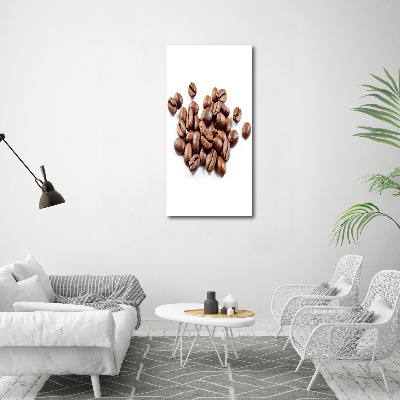 Vertikálny moderný akrylový fotoobraz Zrnká kávy