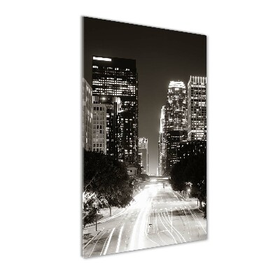 Vertikálny foto obraz akrylové sklo Los Angeles noc