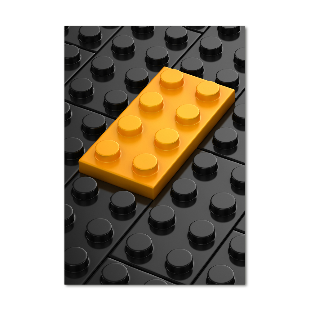 Vertikálny moderný akrylový fotoobraz Lego