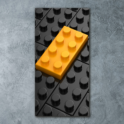 Vertikálny moderný akrylový fotoobraz Lego