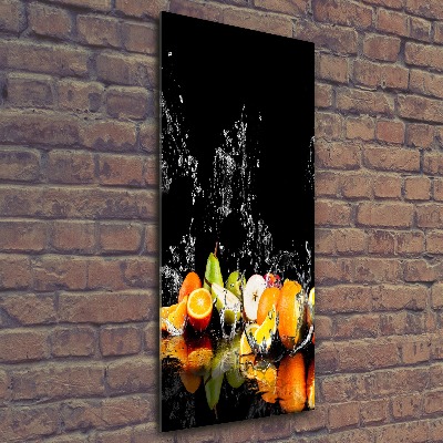 Vertikálny moderný foto-obraz akryl na stenu Ovocie