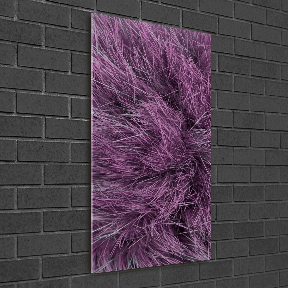 Vertikálny moderný akrylový fotoobraz Ružový kožuch