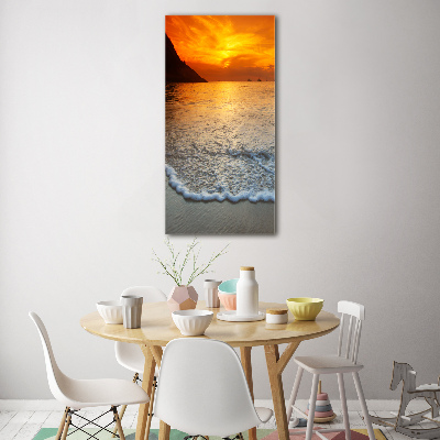 Vertikálny foto obraz akrylový do obývačky Západ slnka