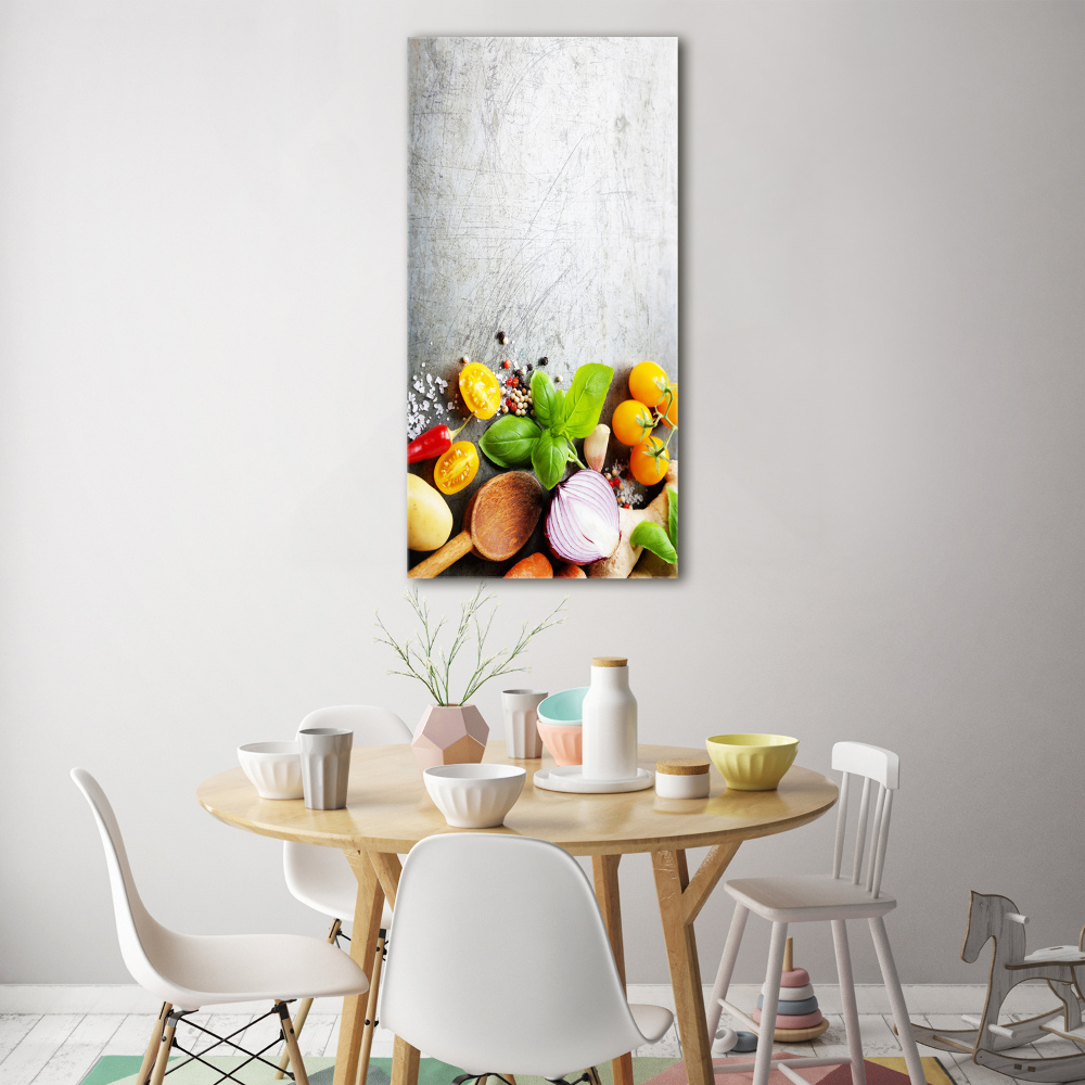 Vertikálny foto obraz akryl zvislý do obývačky Zelenina