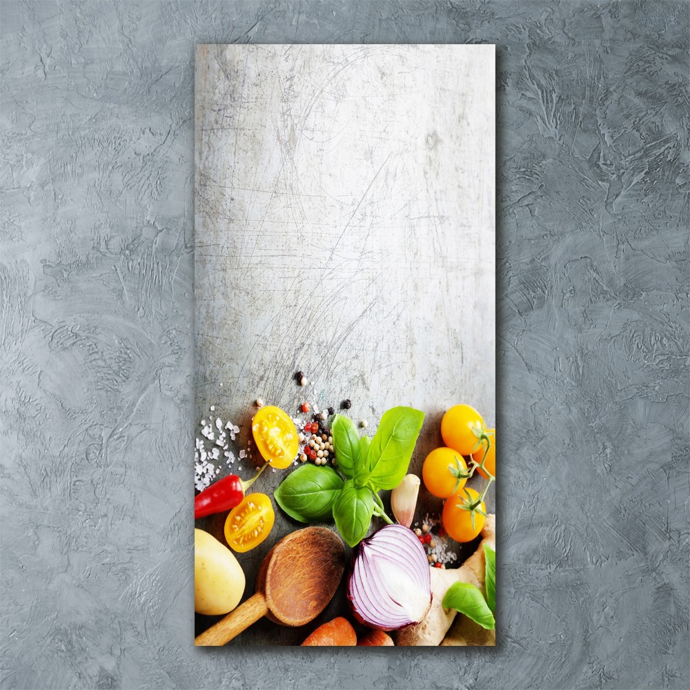 Vertikálny foto obraz akryl zvislý do obývačky Zelenina