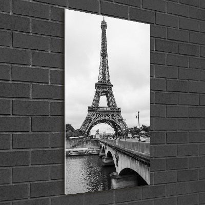 Vertikálny foto obraz akrylový Eiffelová veža Paríž