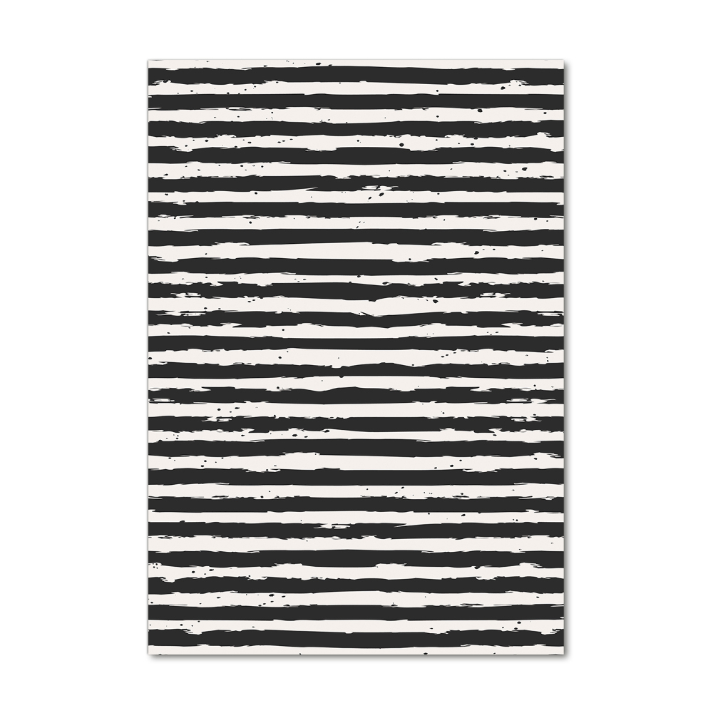 Vertikálny foto obraz akrylový Čierno-biele pásky