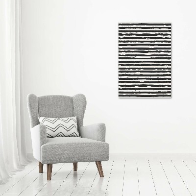 Vertikálny foto obraz akrylový Čierno-biele pásky