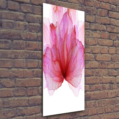 Vertikálny moderný akrylový fotoobraz Ružový kvet