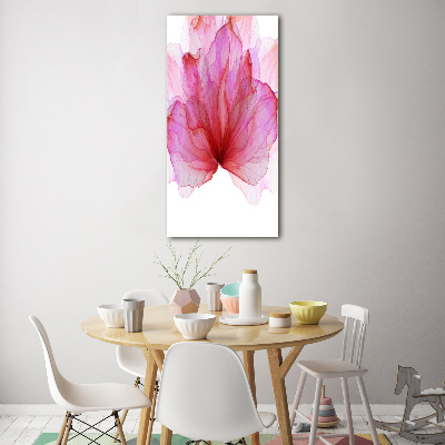 Vertikálny moderný akrylový fotoobraz Ružový kvet
