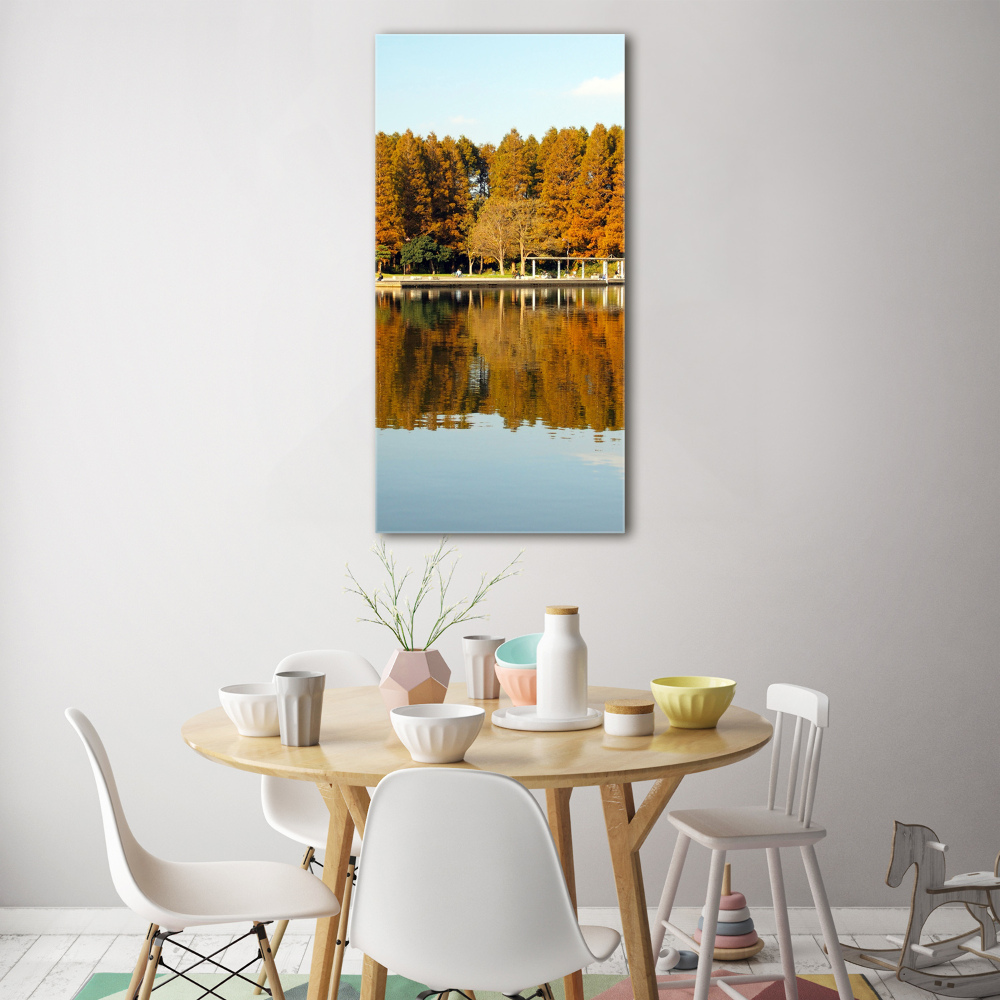 Vertikálny foto obraz akrylový do obývačky Jesenný park