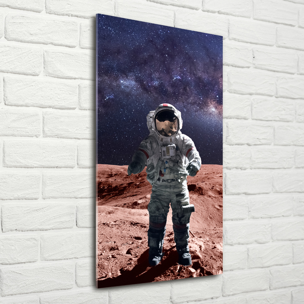 Vertikálny foto obraz akrylový na stenu Astronauta
