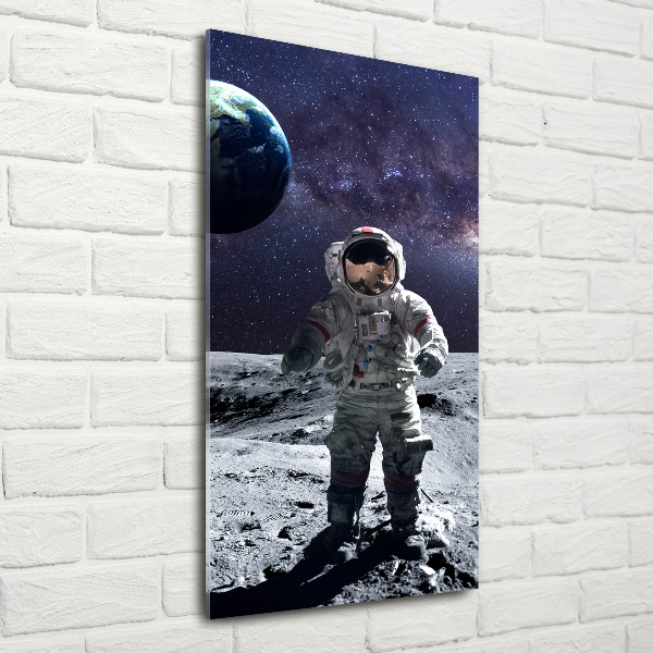 Vertikálny foto obraz akrylový na stenu Astronauta