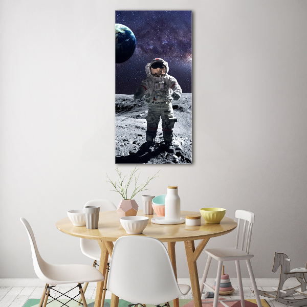 Vertikálny foto obraz akrylový na stenu Astronauta