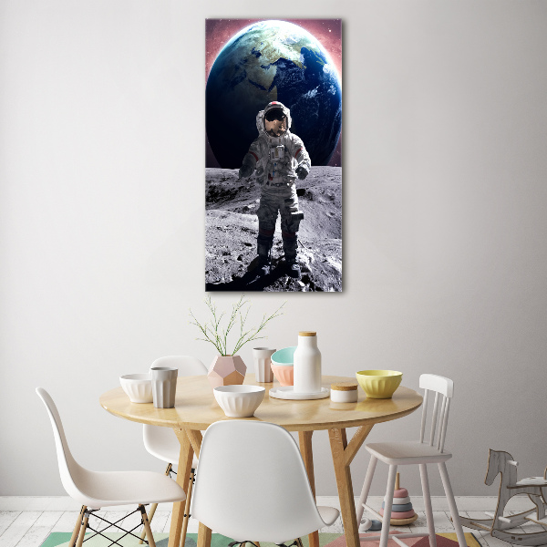 Vertikálny foto obraz akrylový na stenu Astronauta