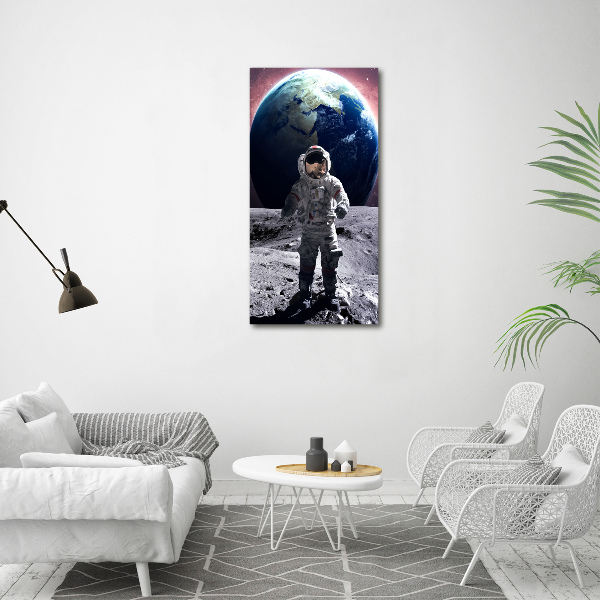 Vertikálny foto obraz akrylový na stenu Astronauta