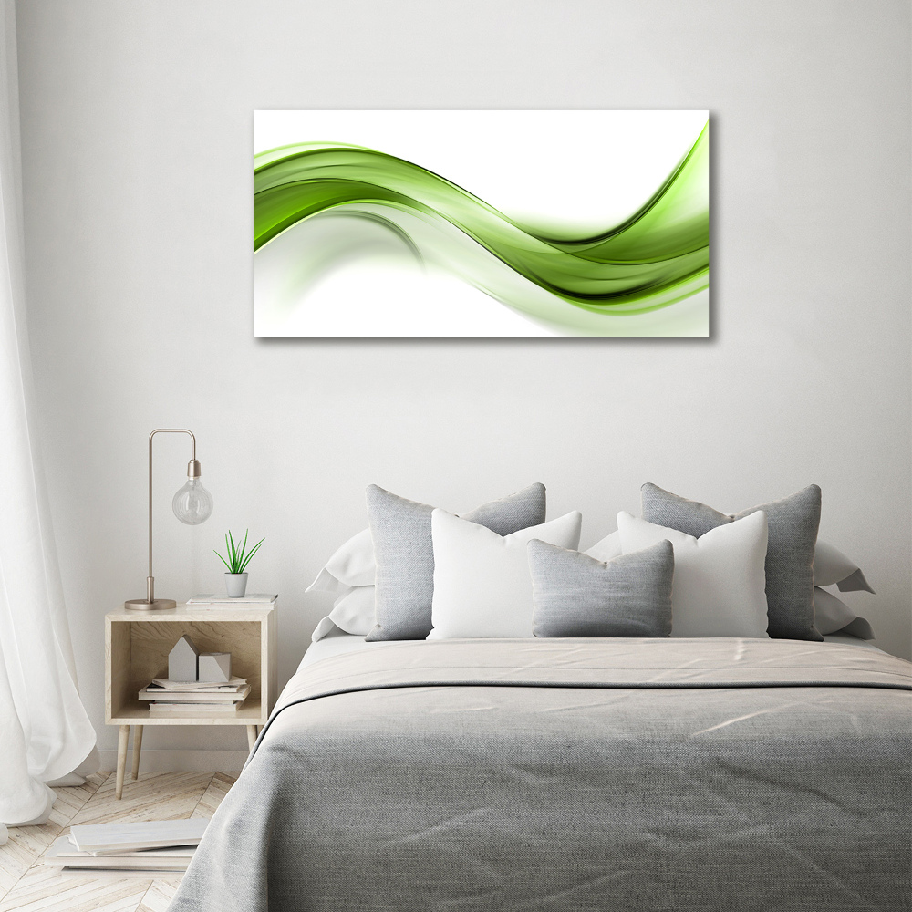 Foto obraz na plátne do obývačky Zelená vlna
