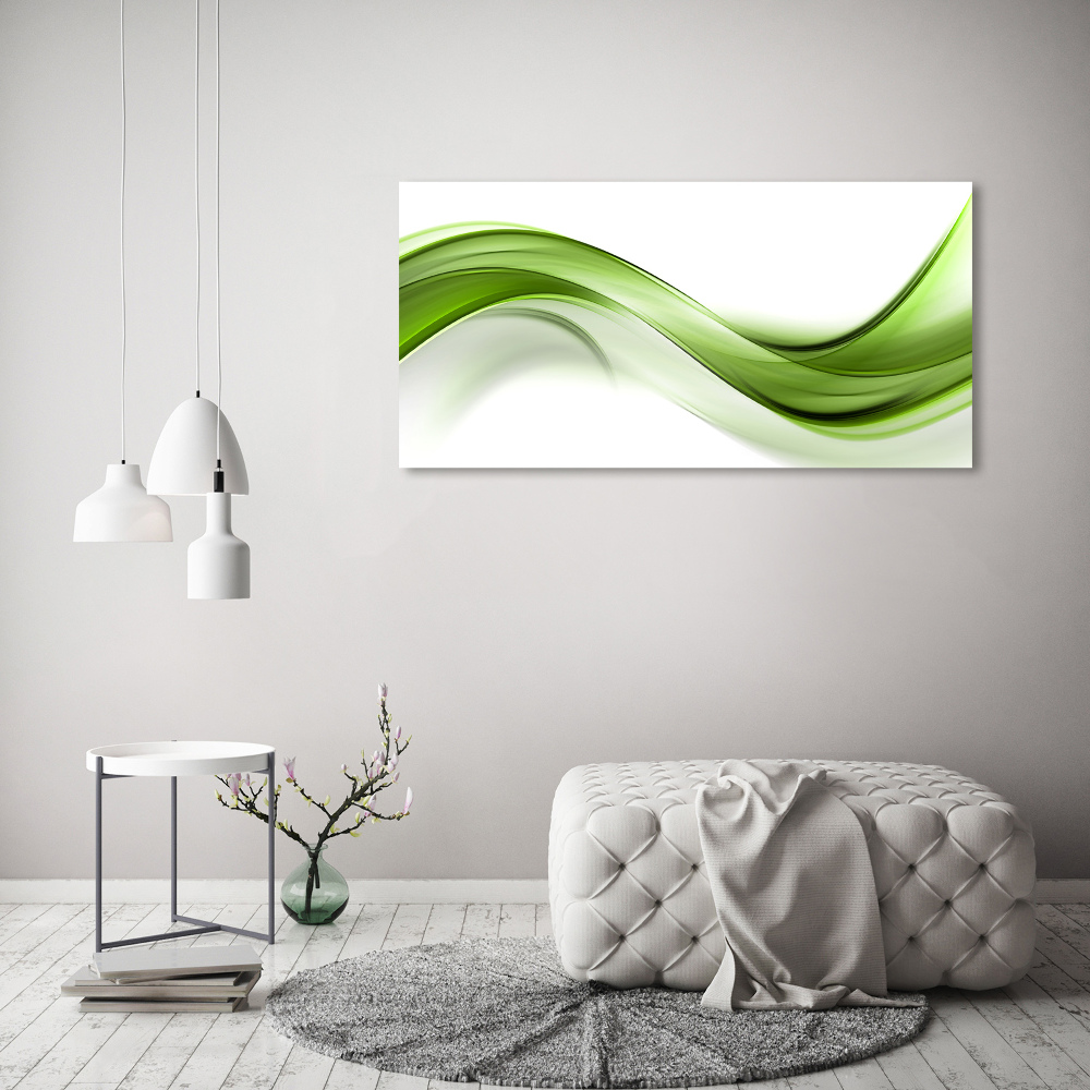 Foto obraz na plátne do obývačky Zelená vlna
