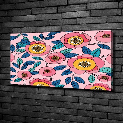 Foto obraz na plátne Ružové kvety