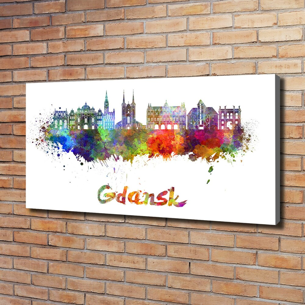 Foto-obraz canvas na ráme Farebný Gdaňsk