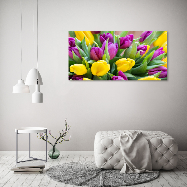 Foto obraz canvas Farebné tulipány