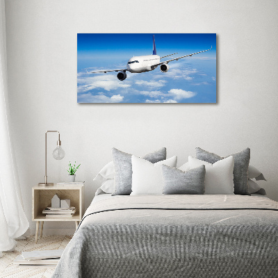 Foto obraz na plátne Lietadlo vo vzduchu