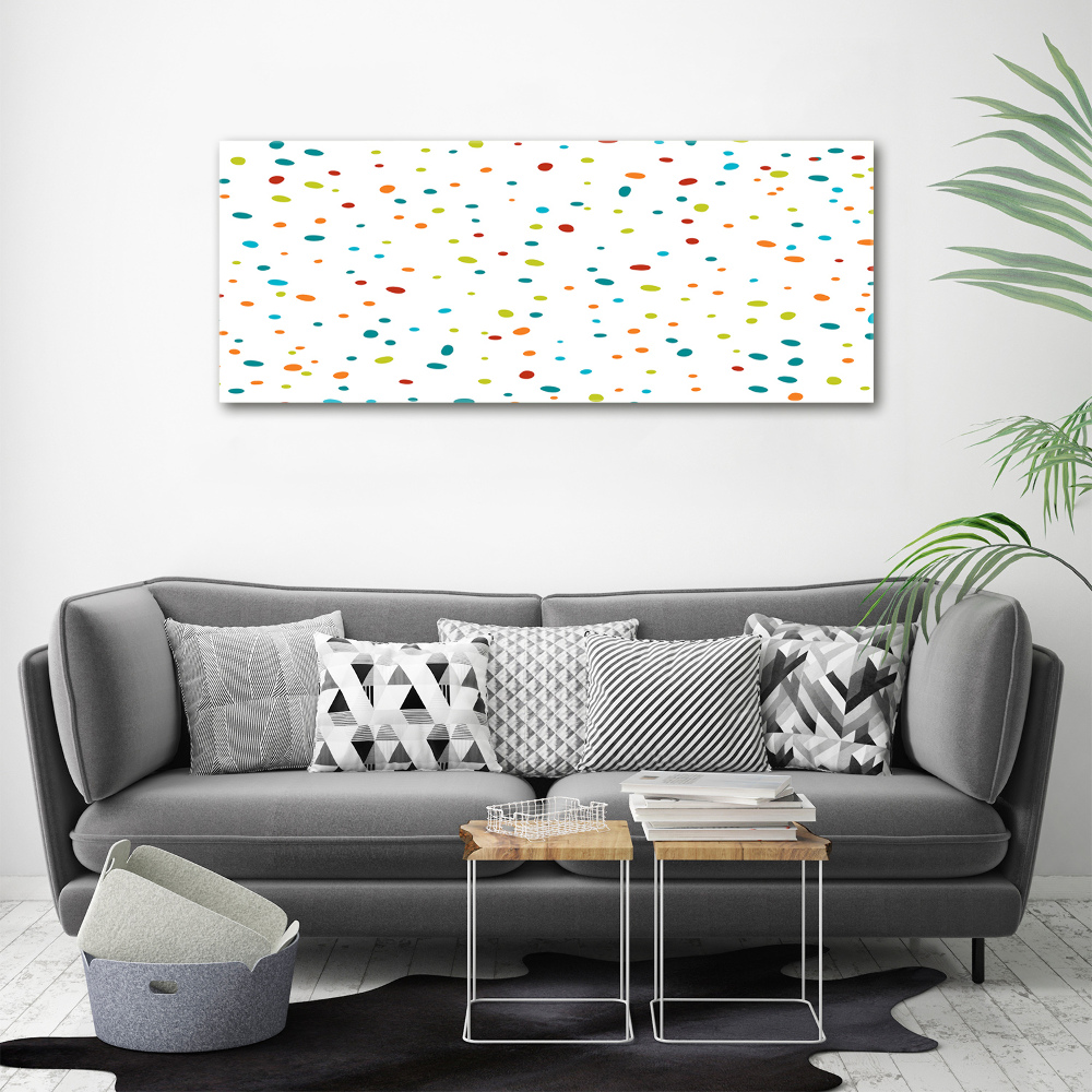 Foto obraz na plátne do obývačky Farebné bodky