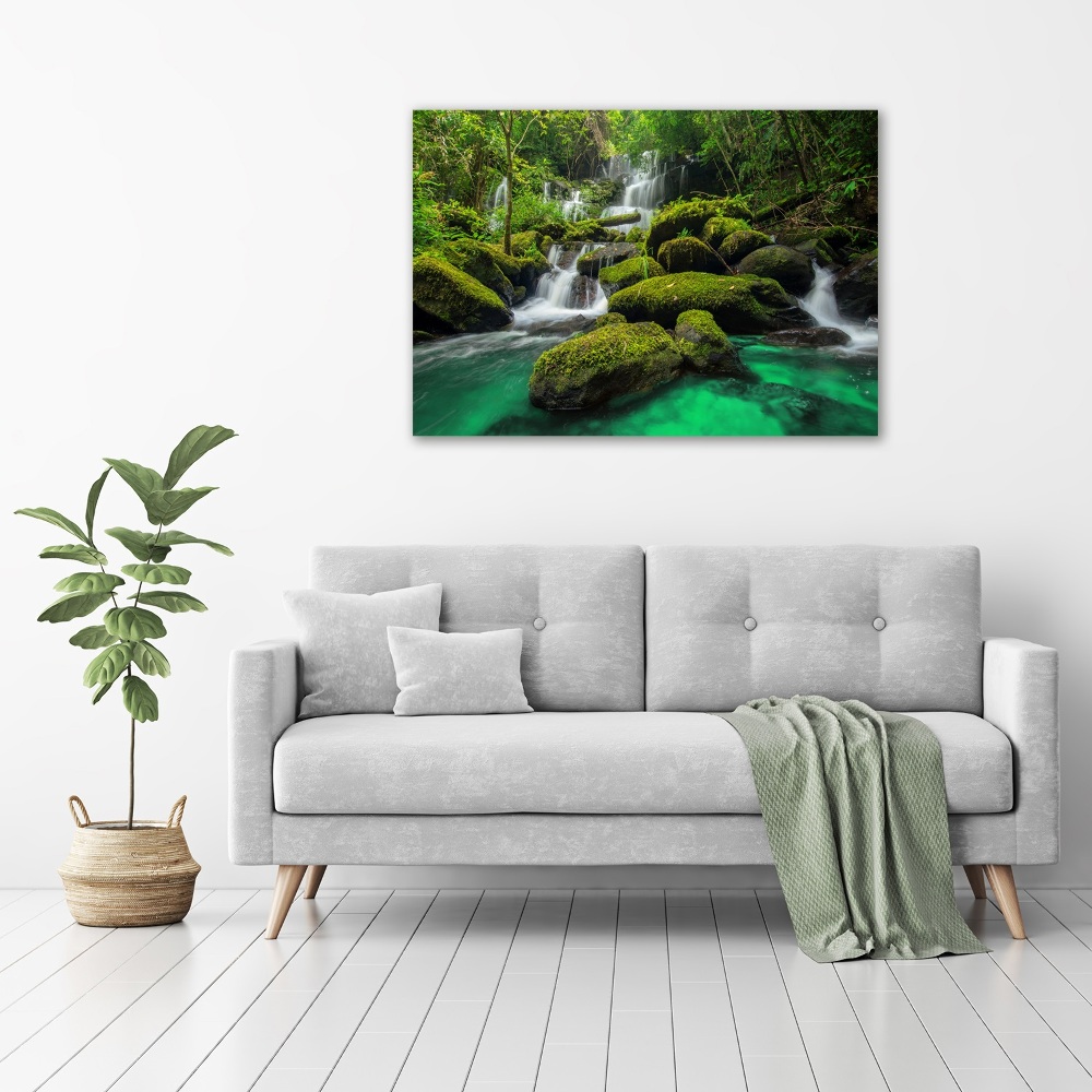 Foto obraz na plátne Vodopád v lese