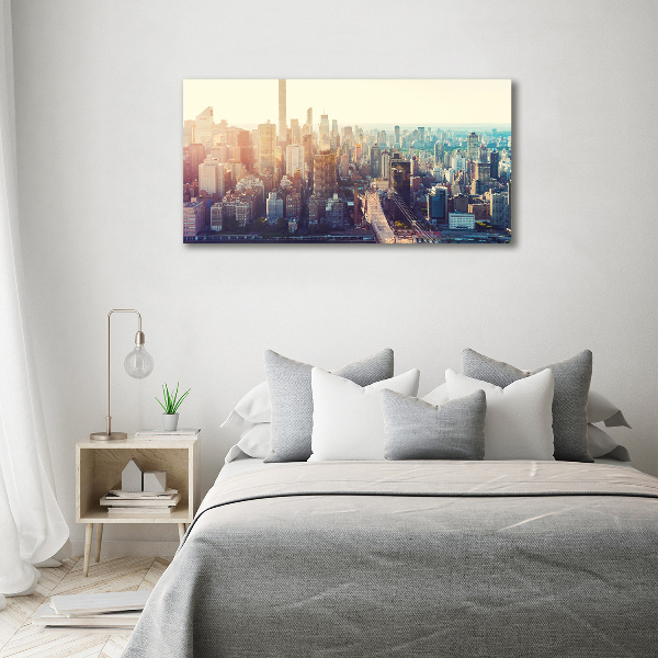 Moderný obraz canvas na ráme New York vtáčie pohľad