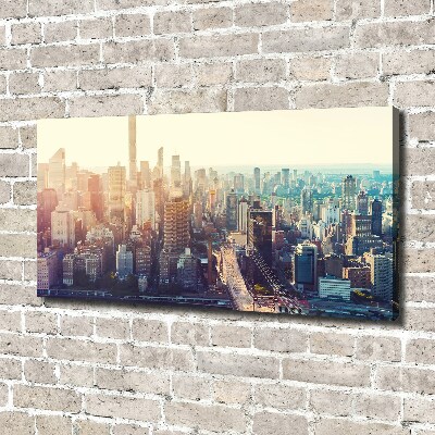 Moderný obraz canvas na ráme New York vtáčie pohľad