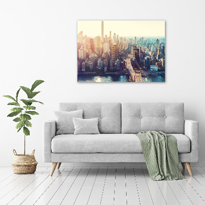 Moderný obraz canvas na ráme New York vtáčie pohľad